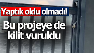 Kalaycı kendi projesine kilit vurdu