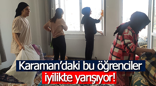 Karaman'daki bu öğrenciler iyilikte yarışıyor