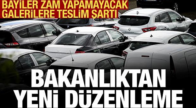 Bayiler zam yapamayacak