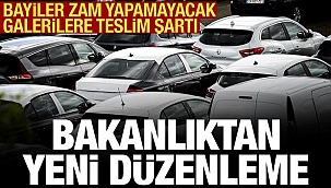 Bayiler zam yapamayacak