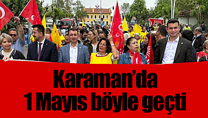 Karaman'da 1 mayıs