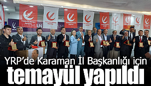 YRP'de il başkanlığı için temayül