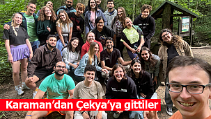 Karaman'dan Çekya'ya gittiler