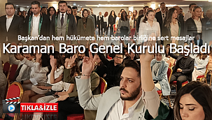 Karaman'da baro 19'uncu genel kurulu başladı