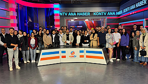 KMÜ'lü genç iletişimciler KONTV'yi ziyaret etti
