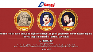 Saray Holding'den Mevlid-i Şerif daveti